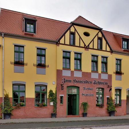 Gasthaus Und Pension "Zum Hauenden Schwein" Wörlitz 외부 사진