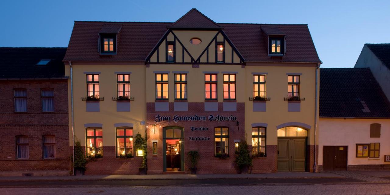 Gasthaus Und Pension "Zum Hauenden Schwein" Wörlitz 외부 사진